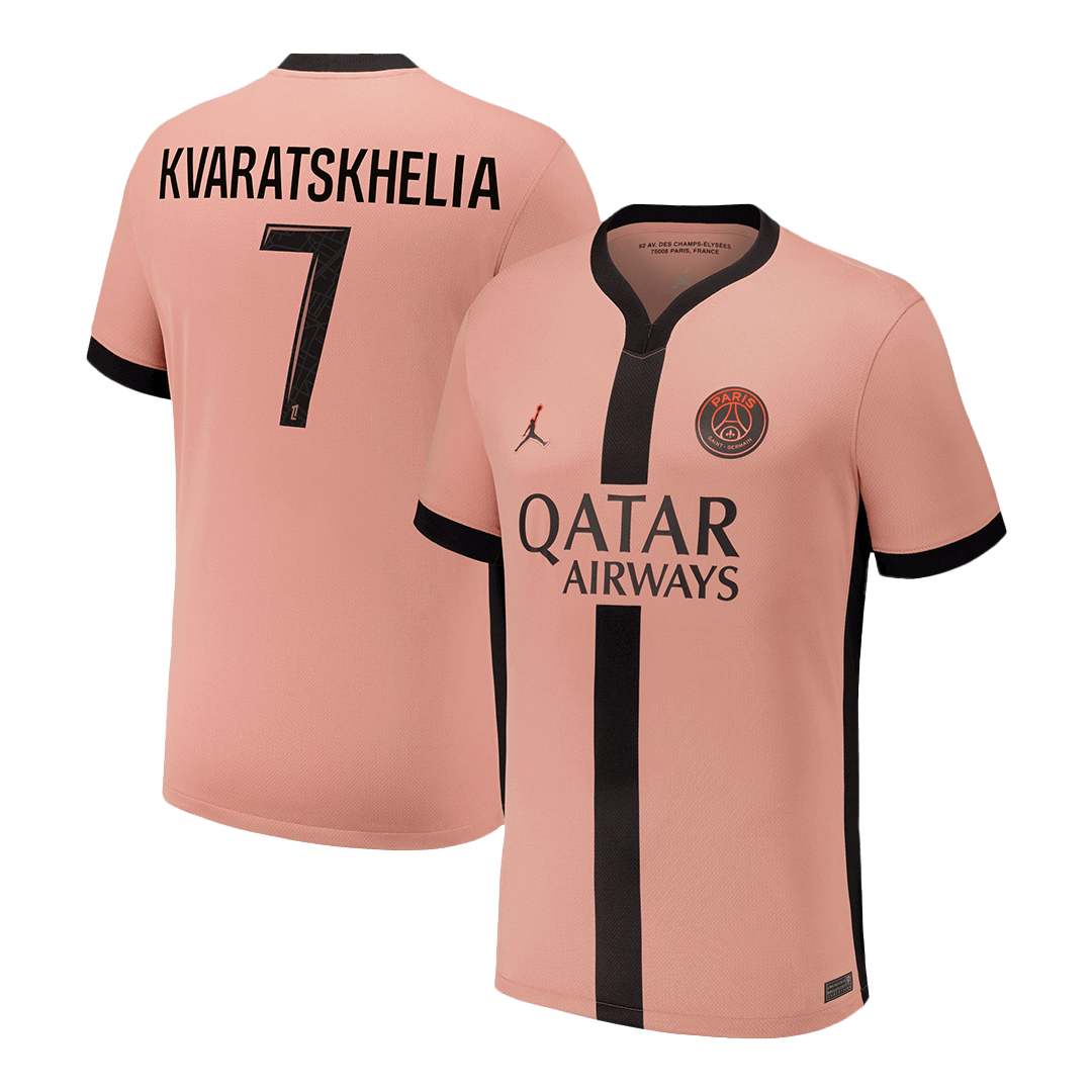 KVARATSKHELIA #7 PSG Third Away Soccer Jersey 2024/25