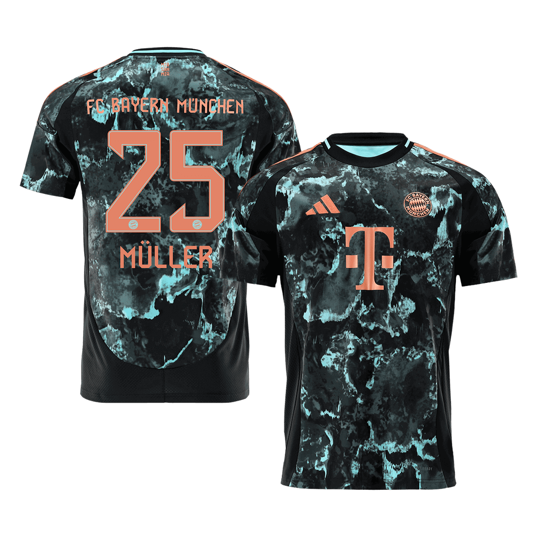 MÜLLER #25 Bayern Munich Away Soccer Jersey 2024/25