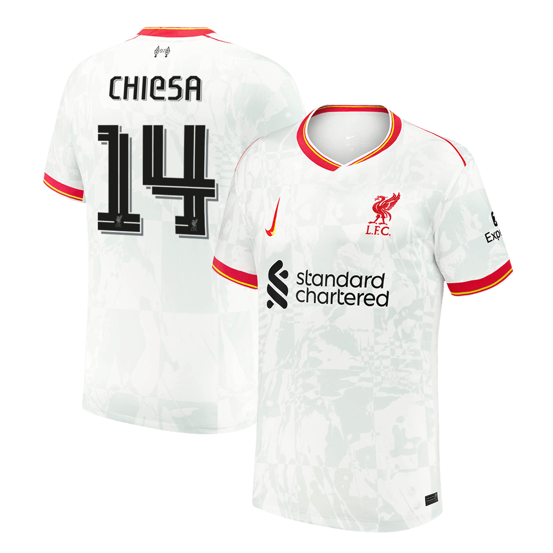 CHIESA #14 Liverpool Third Away  Soccer Jersey 2024/25 - UCL