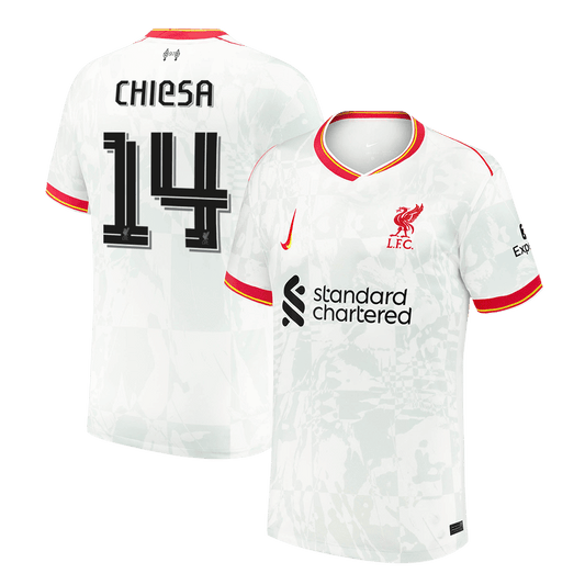 CHIESA #14 Liverpool Third Away  Soccer Jersey 2024/25 - UCL