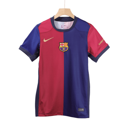 GAVI #6 Barcelona Home  Soccer Jersey 2024/25- Spotify Logo Without Text