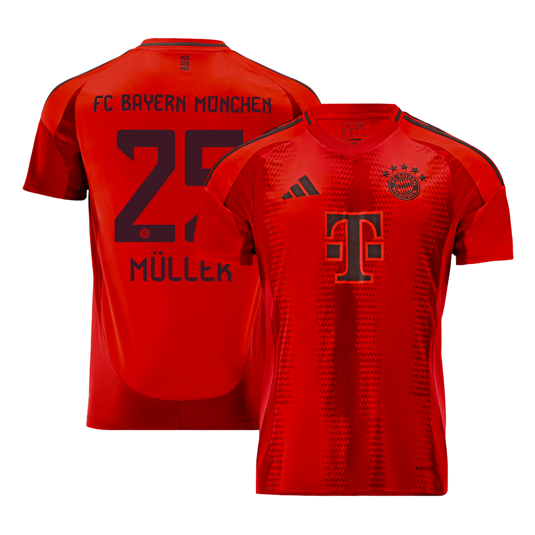 Müller #25 Bayern Munich Home  Soccer Jersey 2024/25