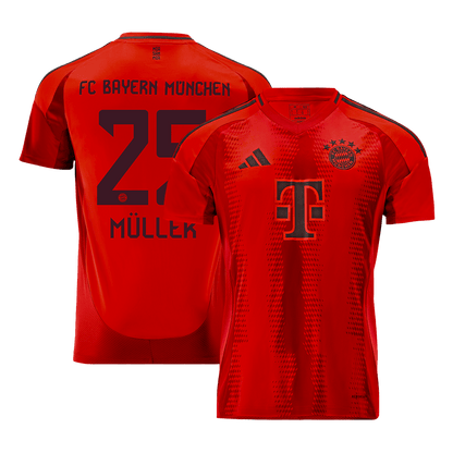 Müller #25 Bayern Munich Home  Soccer Jersey 2024/25