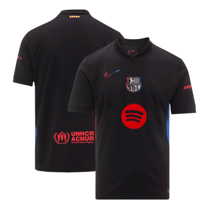 Barcelona Away  Soccer Jersey 2024/25 - Spotify Logo Without Text