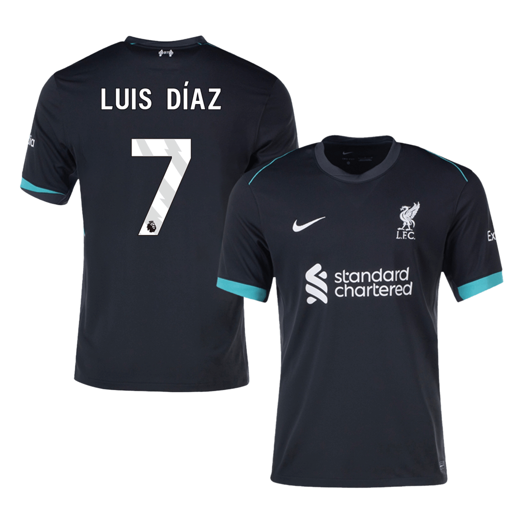 Luis Díaz #7 Liverpool Away  Soccer Jersey 2024/25
