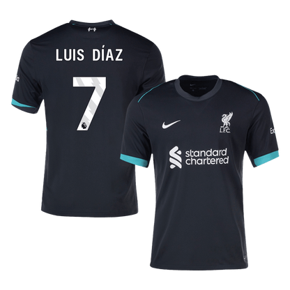 Luis Díaz #7 Liverpool Away  Soccer Jersey 2024/25