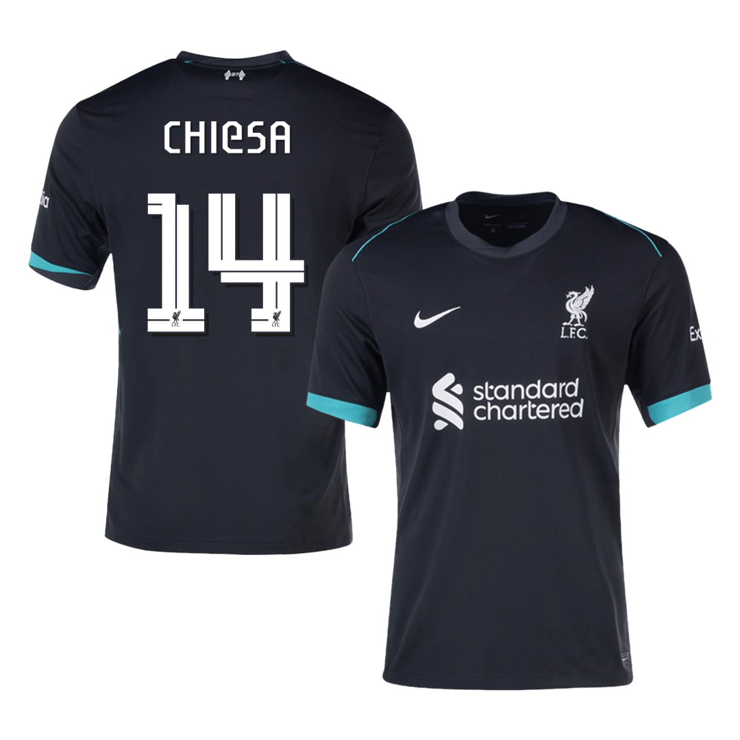 CHIESA #14 Liverpool Away  Soccer Jersey 2024/25 - UCL