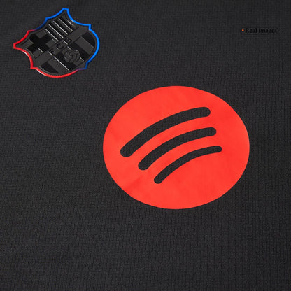 Barcelona Away  Soccer Jersey 2024/25 - Spotify Logo Without Text