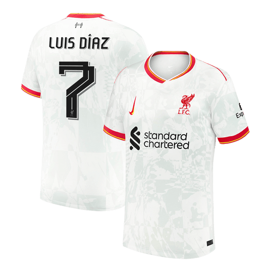 LUIS DÍAZ  #7 Liverpool Third Away  Soccer Jersey 2024/25