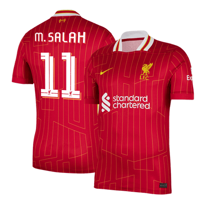 M.SALAH #11 Liverpool Home  Soccer Jersey 2024/25 - UCL