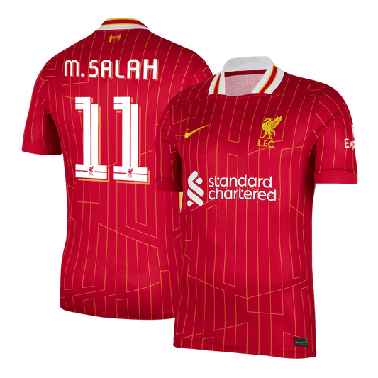 M.SALAH #11 Liverpool Home  Soccer Jersey 2024/25 - UCL