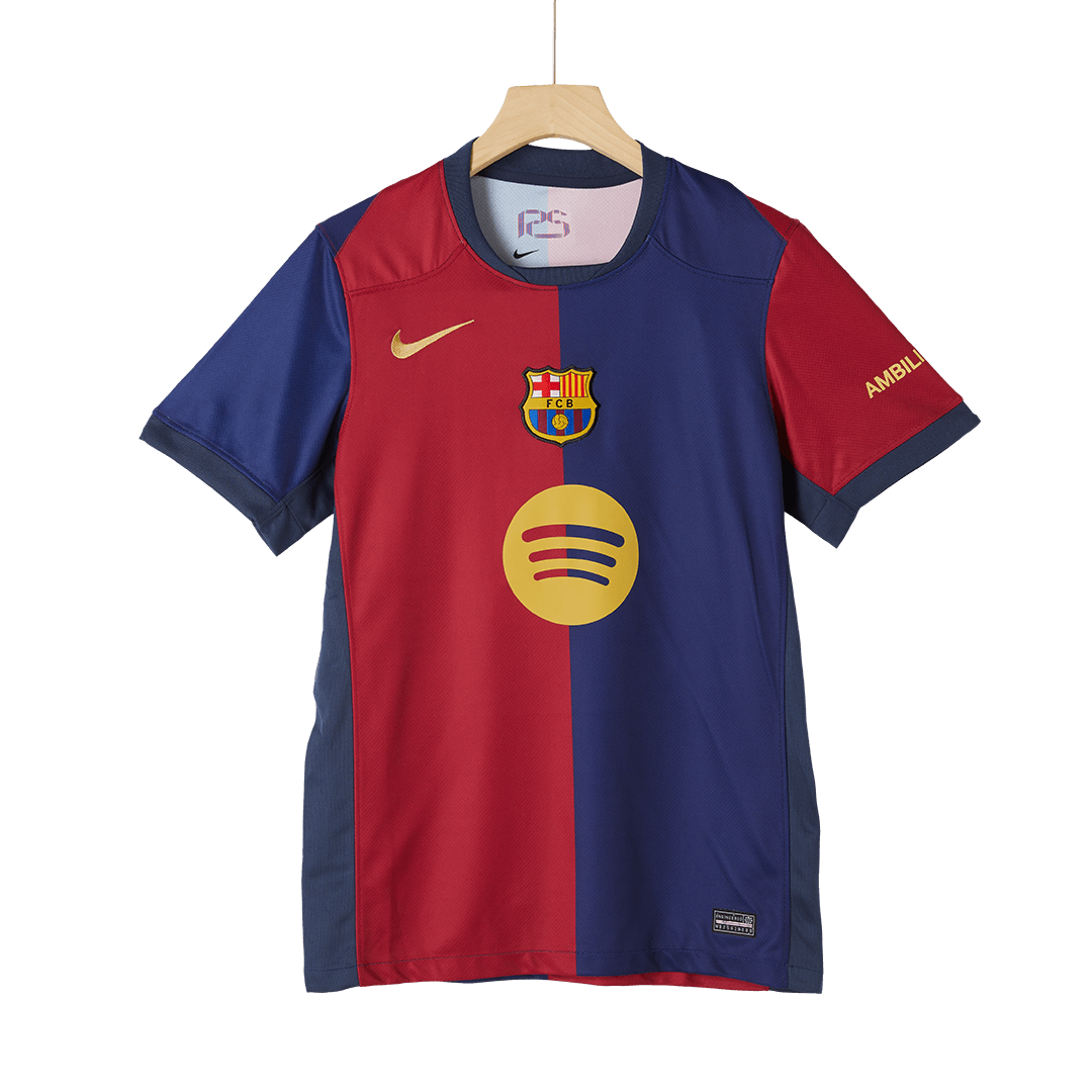 Barcelona Home  Soccer Jersey 2024/25-Spotify Logo Without Text