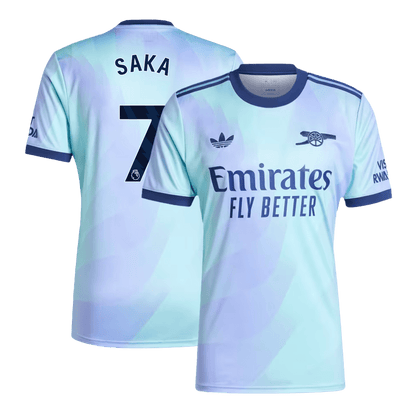SAKA #7 Arsenal Third Away  Soccer Jersey 2024/25
