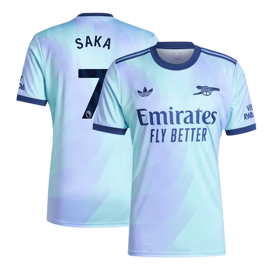SAKA #7 Arsenal Third Away  Soccer Jersey 2024/25