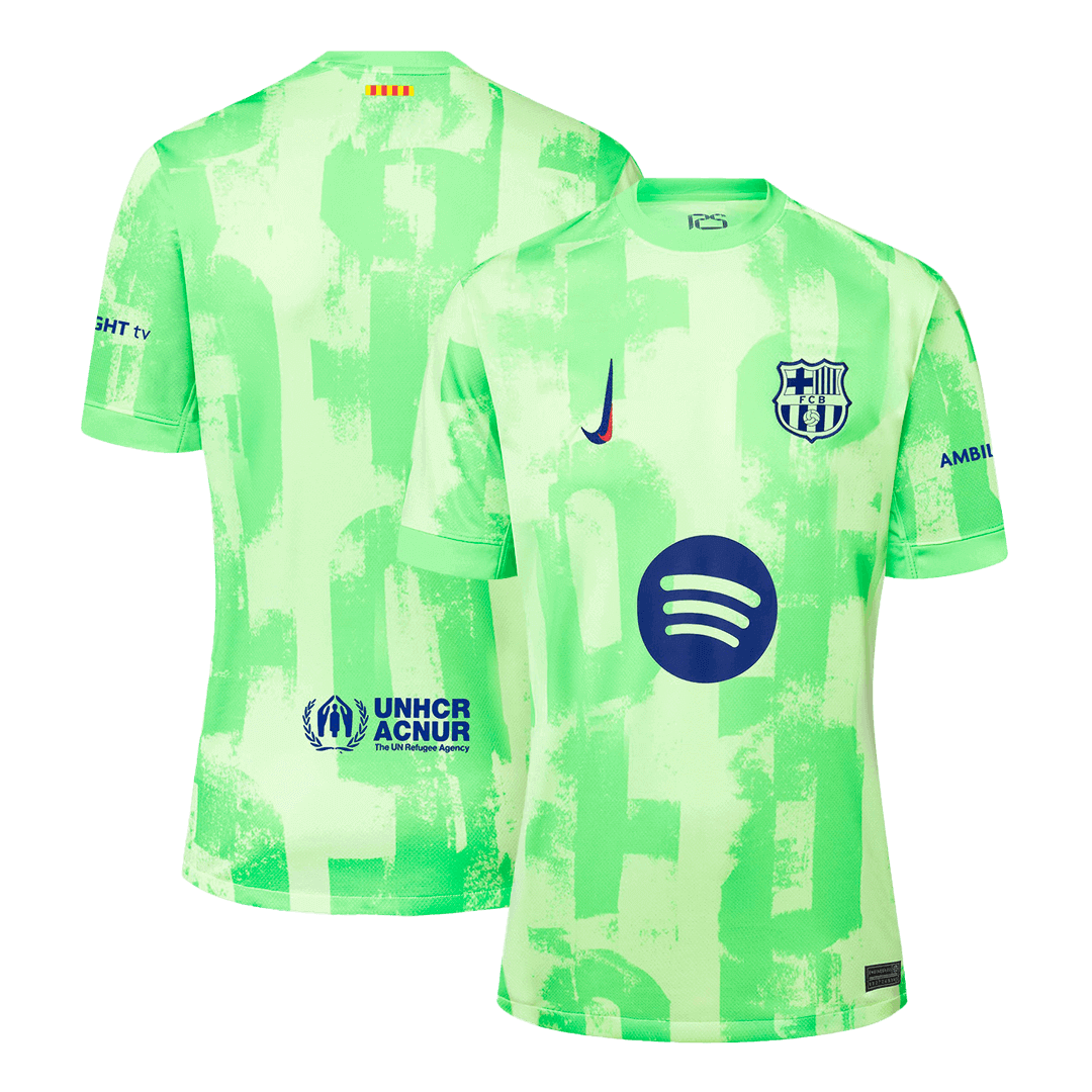 Barcelona Third Away  Soccer Jersey 2024/25 - (Spotify Logo Without Text)