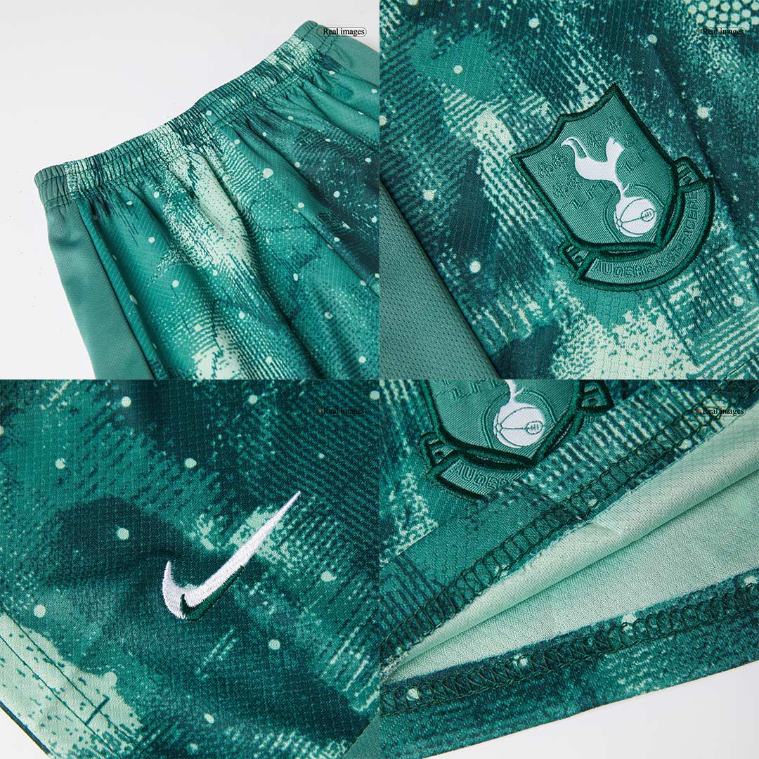 Kid's Tottenham Hotspur Third Away  Soccer Jersey Kit(Jersey+Shorts) 2024/25