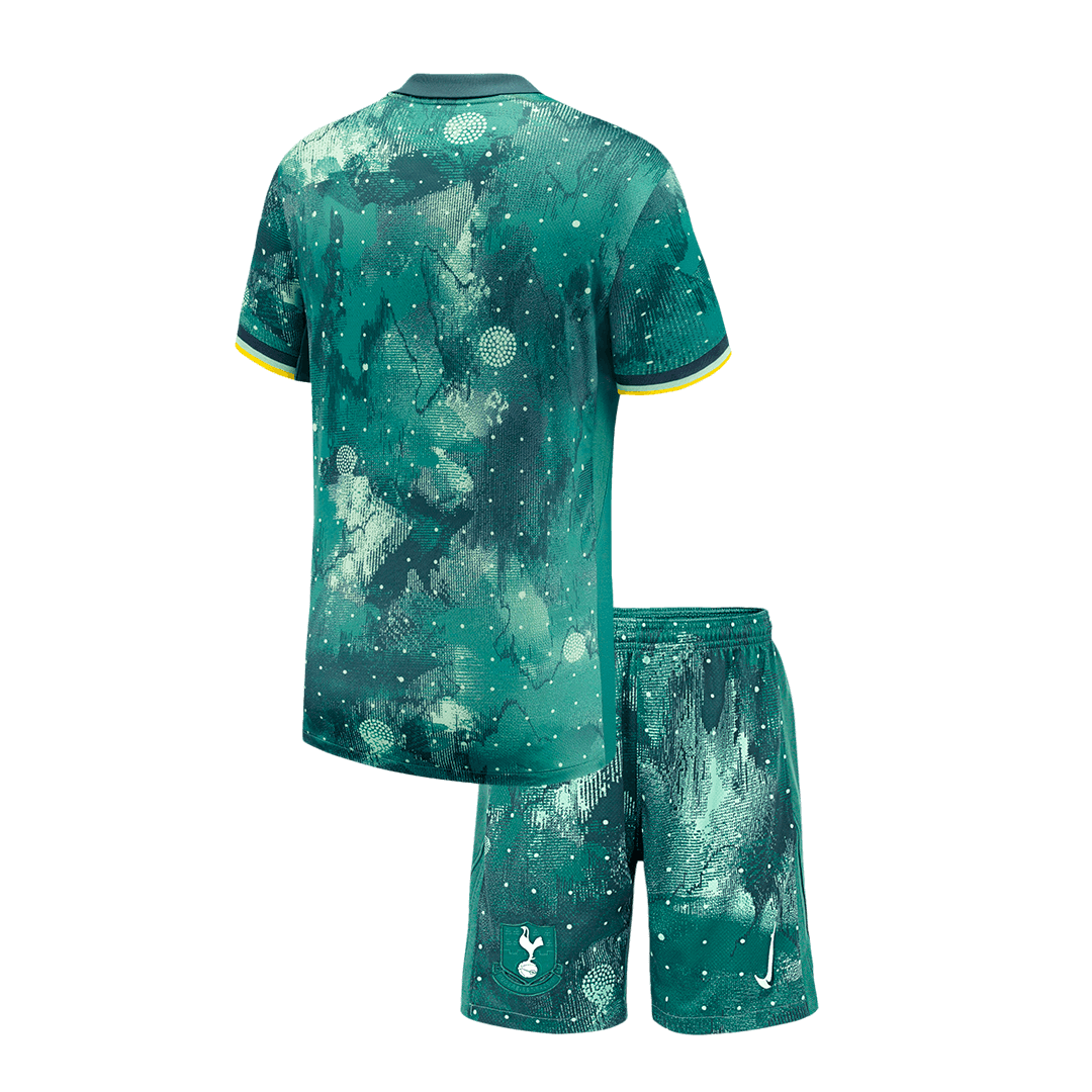 Kid's Tottenham Hotspur Third Away  Soccer Jersey Kit(Jersey+Shorts) 2024/25