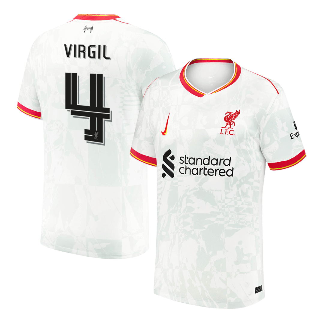 VIRGIL #4 Liverpool Third Away  Soccer Jersey 2024/25 - UCL