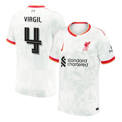VIRGIL #4 Liverpool Third Away  Soccer Jersey 2024/25 - UCL