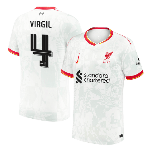 VIRGIL #4 Liverpool Third Away  Soccer Jersey 2024/25 - UCL