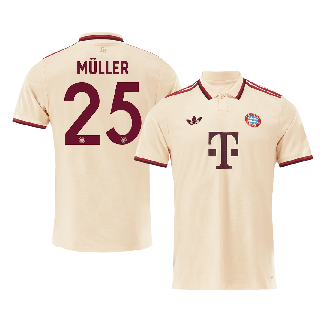 MÜLLER #25 Bayern Munich Third Away  Soccer Jersey 2024/25 - UCL