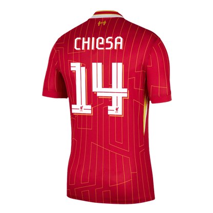 CHIESA #14 Liverpool Home  Soccer Jersey 2024/25 - UCL