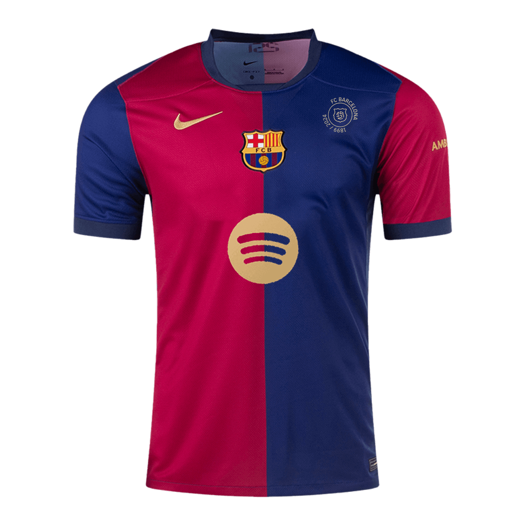 Barcelona Home  Soccer Jersey 2024/25 - 125th Anniversary(Spotify Logo Without Text)