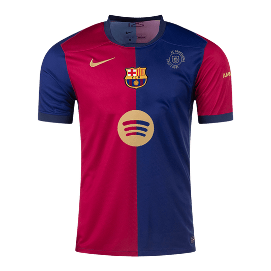 Barcelona Home  Soccer Jersey 2024/25 - 125th Anniversary(Spotify Logo Without Text)