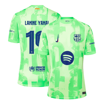LAMINE YAMAL #19 Barcelona Third Away  Soccer Jersey 2024/25 - UCL Spotify Logo Without Text
