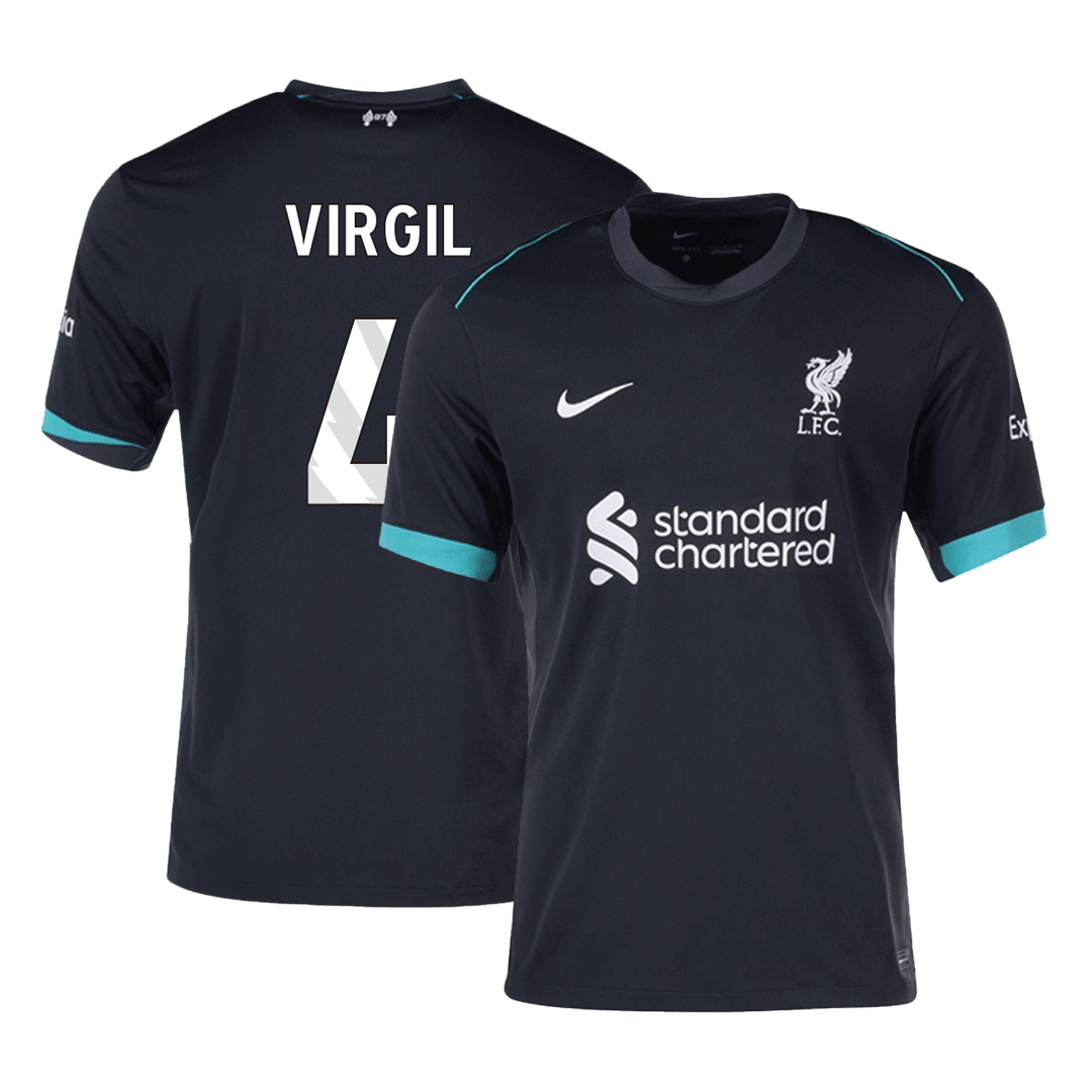 VIRGIL #4 Liverpool Away  Soccer Jersey 2024/25