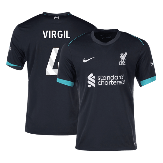 VIRGIL #4 Liverpool Away  Soccer Jersey 2024/25