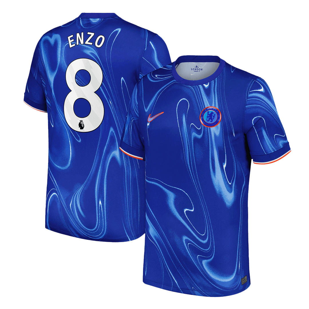 ENZO #8 Chelsea Home  Soccer Jersey 2024/25
