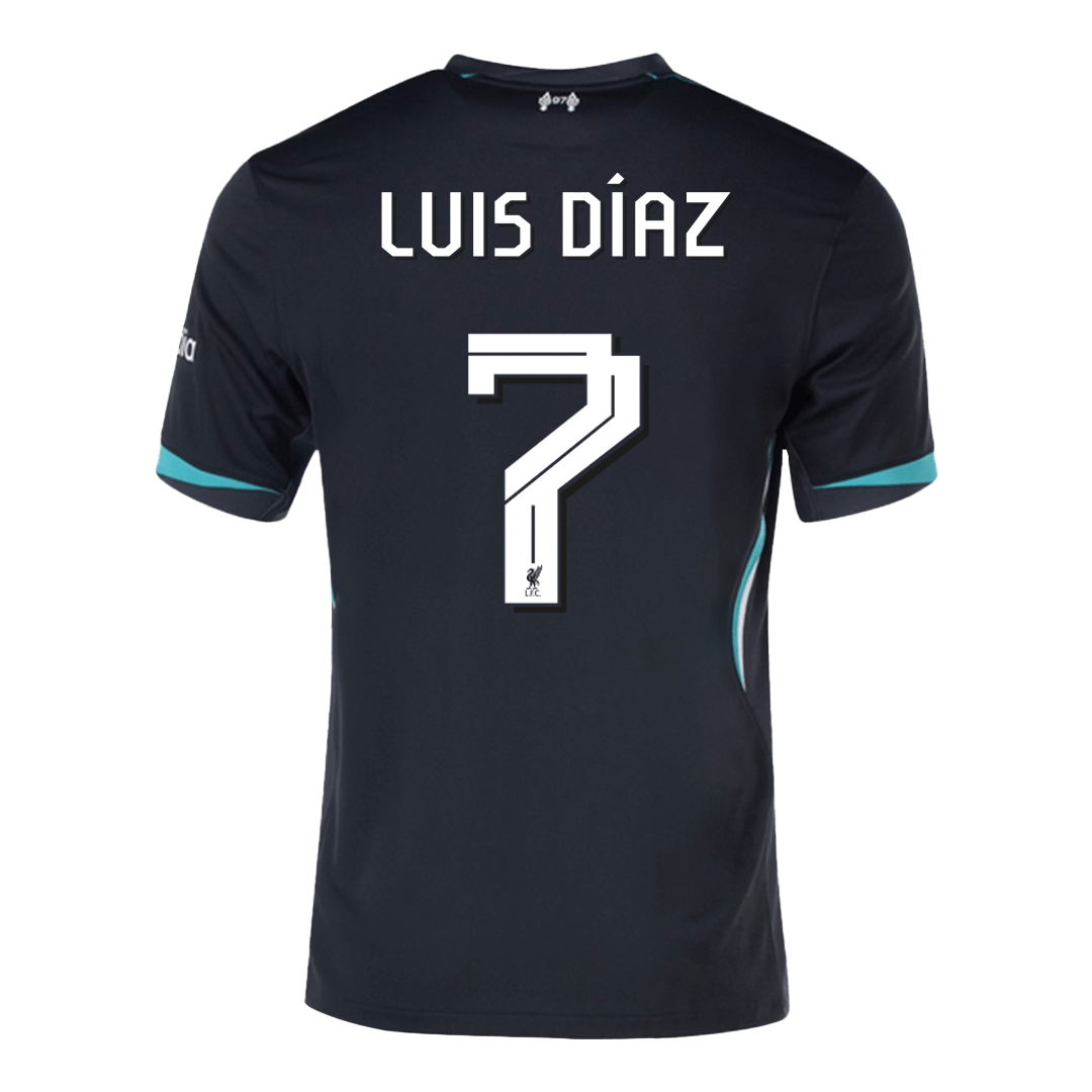 LUIS DÍAZ  #7 Liverpool Away  Soccer Jersey 2024/25 - UCL