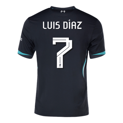LUIS DÍAZ  #7 Liverpool Away  Soccer Jersey 2024/25 - UCL