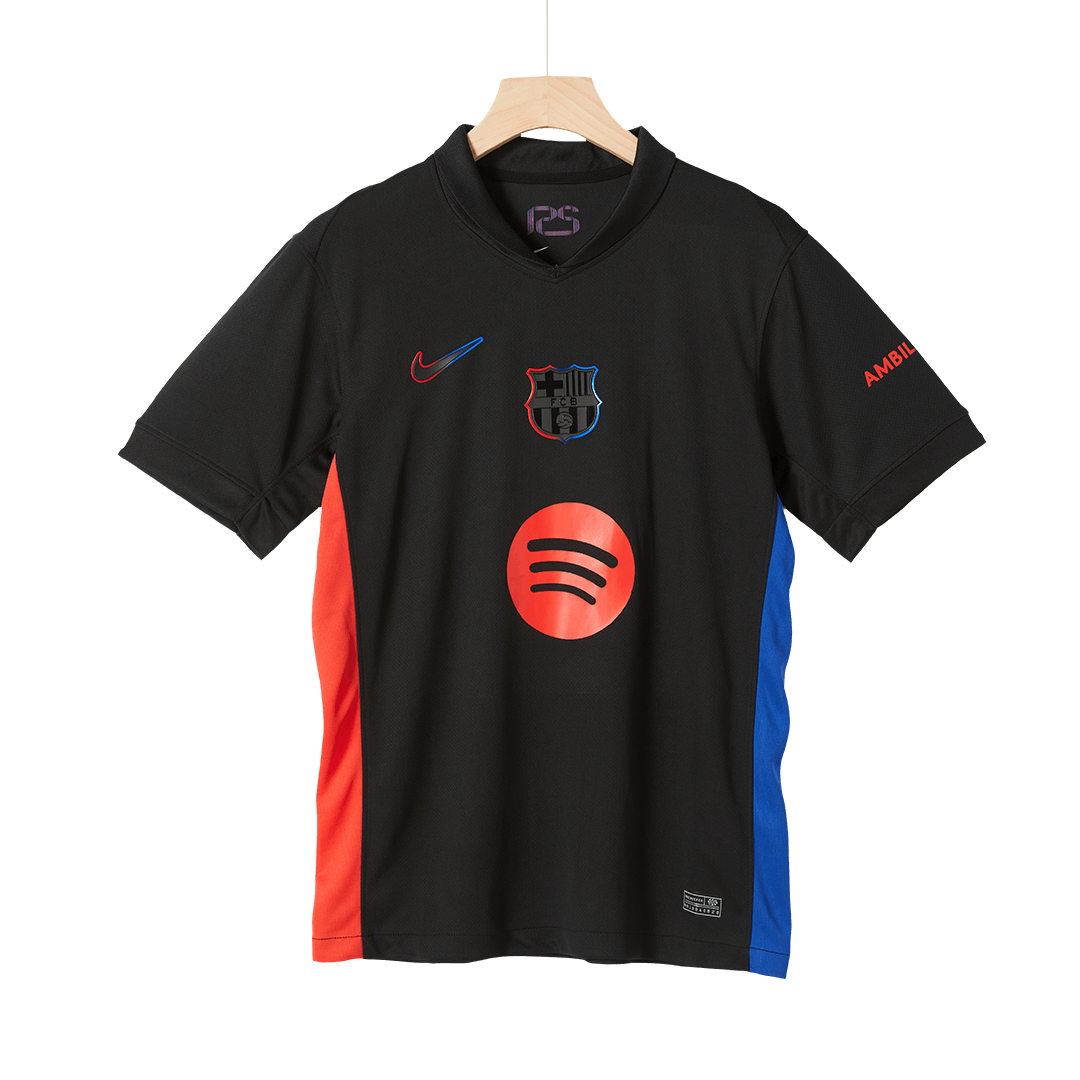 Barcelona Away  Soccer Jersey 2024/25 - Spotify Logo Without Text