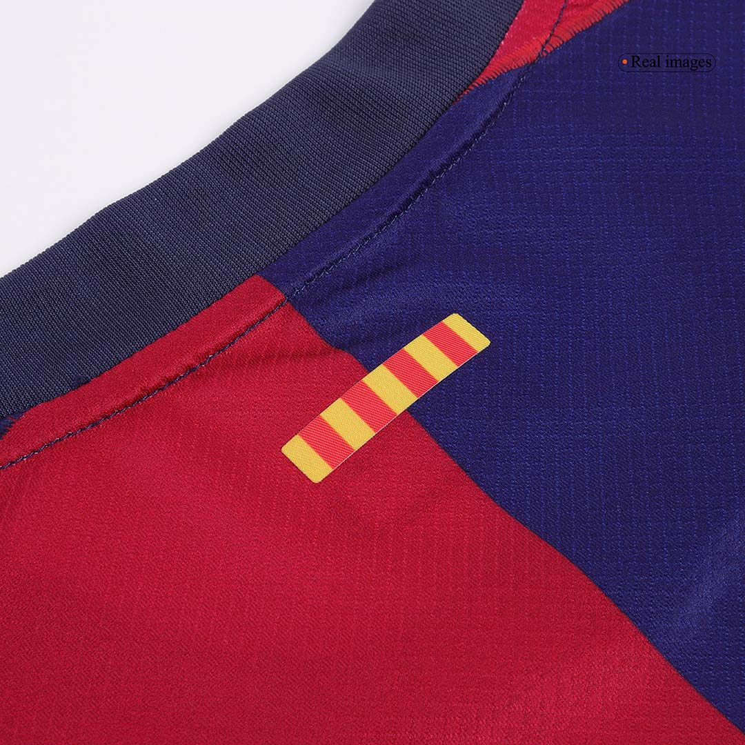 LEWANDOWSKI #9 Barcelona Home  Soccer Jersey 2024/25- Spotify Logo Without Text
