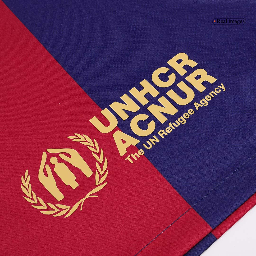 LAMINE YAMAL #19 Barcelona Home  Soccer Jersey 2024/25- Spotify Logo Without Text