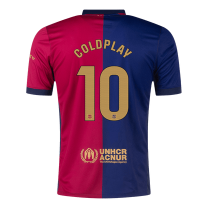 COLDPLAY #10 Barcelona Home  Soccer Jersey 2024/25