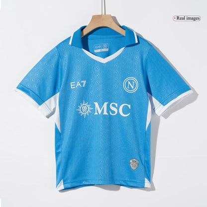 Kid's Napoli Home  Soccer Jersey Kit(Jersey+Shorts) 2024/25