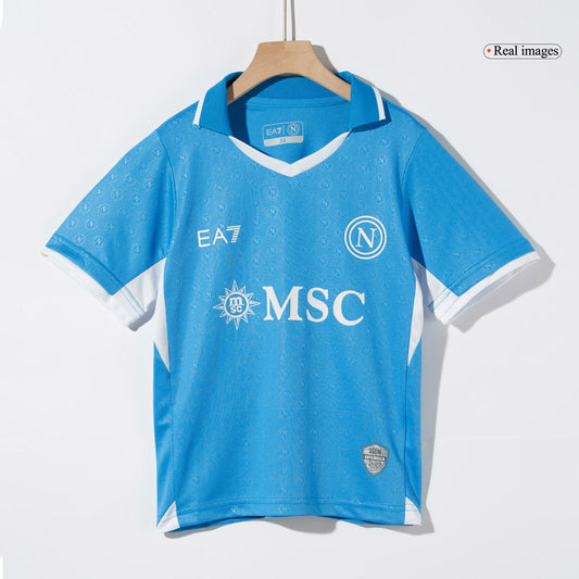 Kid's Napoli Home  Soccer Jersey Kit(Jersey+Shorts) 2024/25