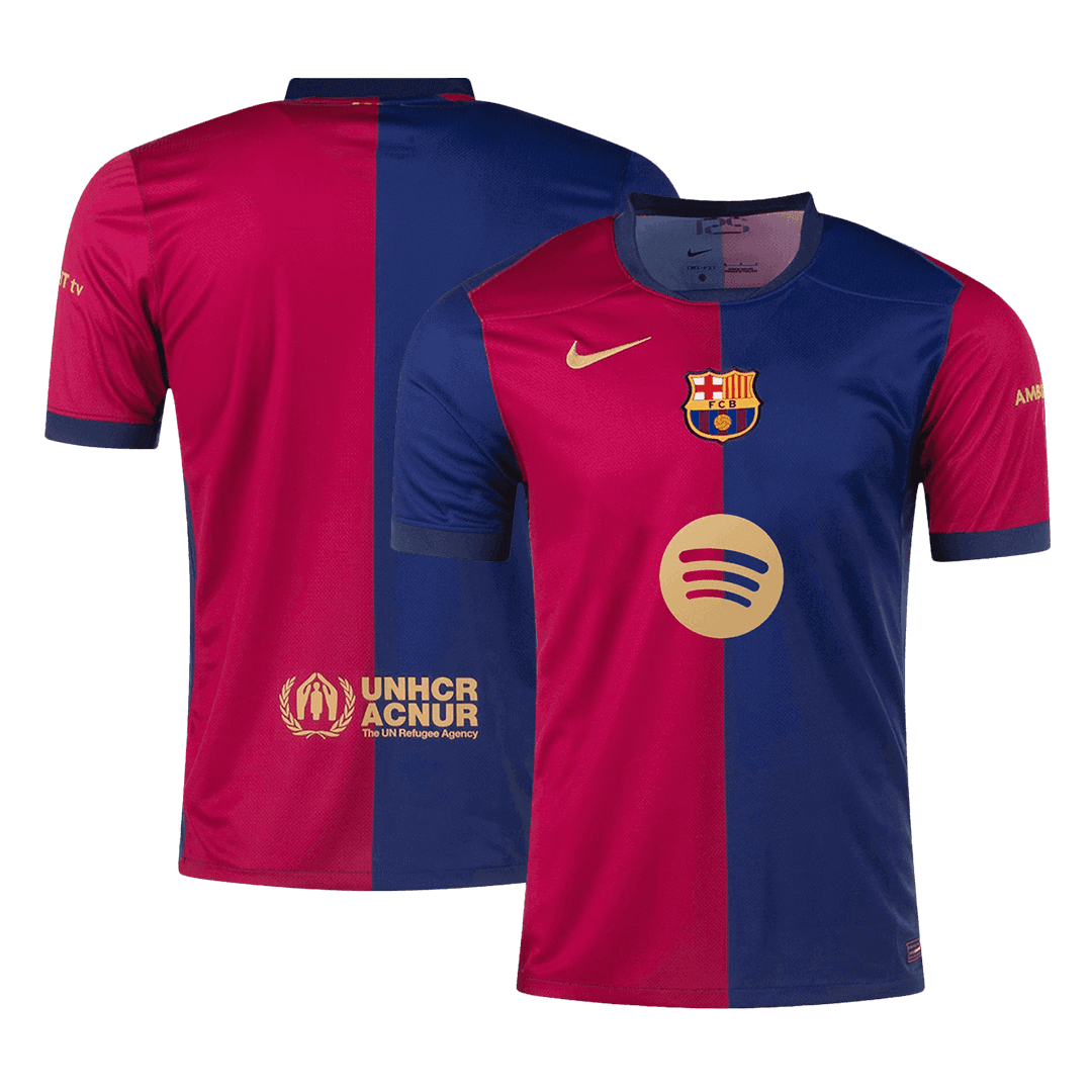 Barcelona Home  Soccer Jersey 2024/25-Spotify Logo Without Text