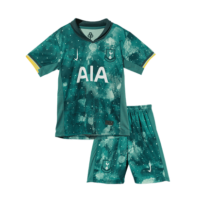 Kid's Tottenham Hotspur Third Away  Soccer Jersey Kit(Jersey+Shorts) 2024/25