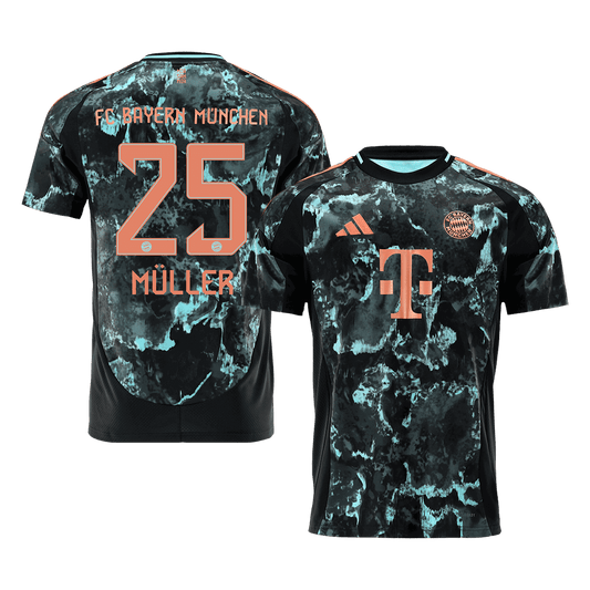 MÜLLER #25 Bayern Munich Away  Soccer Jersey 2024/25