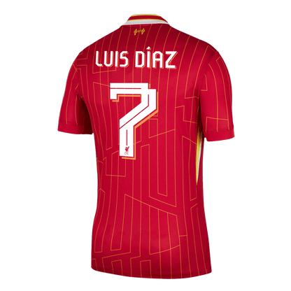 Luis Díaz #7 Liverpool Home  Soccer Jersey 2024/25 - UCL
