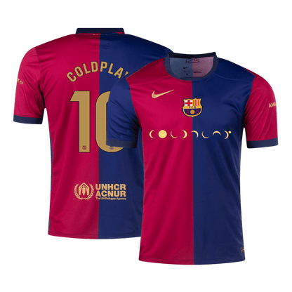 COLDPLAY #10 Barcelona Home  Soccer Jersey 2024/25