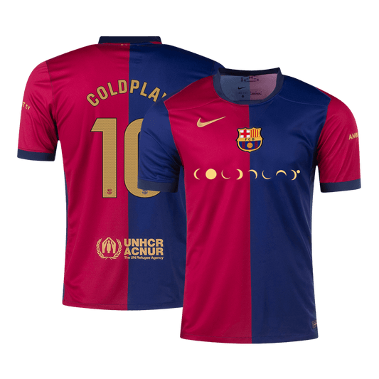 COLDPLAY #10 Barcelona Home  Soccer Jersey 2024/25