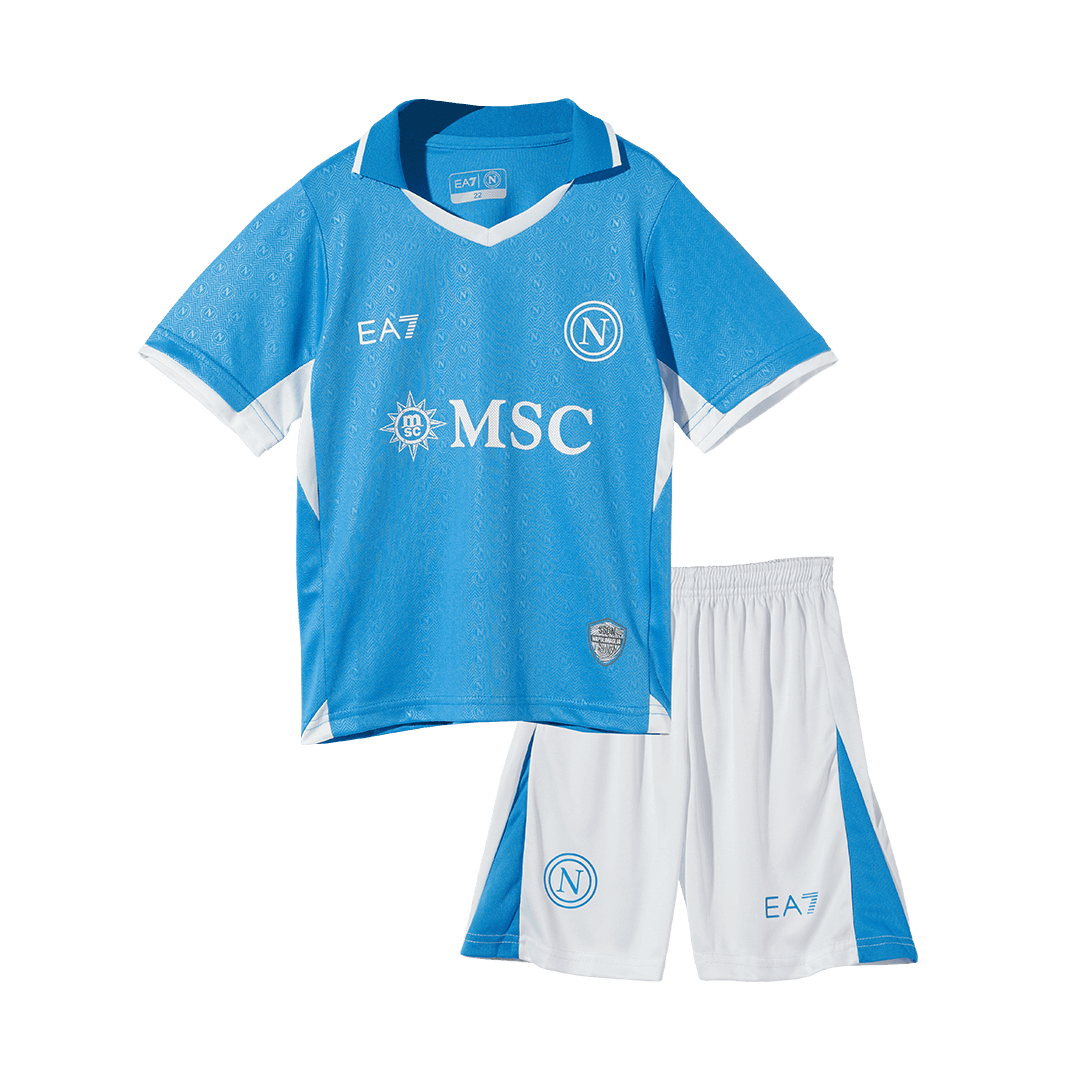 Kid's Napoli Home  Soccer Jersey Kit(Jersey+Shorts) 2024/25