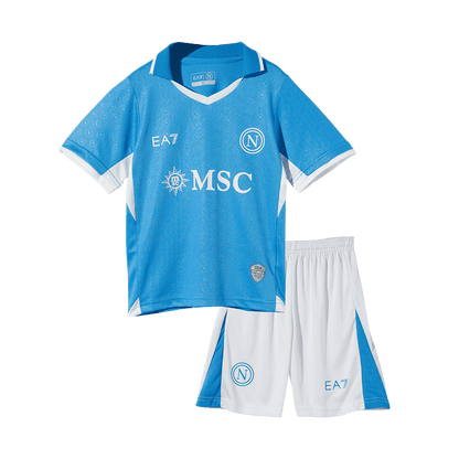 Kid's Napoli Home  Soccer Jersey Kit(Jersey+Shorts) 2024/25