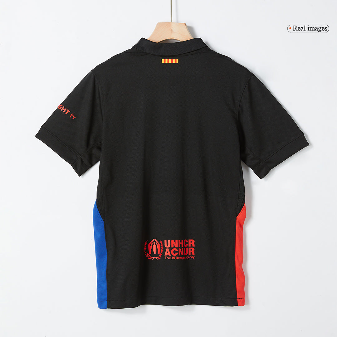 Barcelona Away  Soccer Jersey 2024/25 - Spotify Logo Without Text
