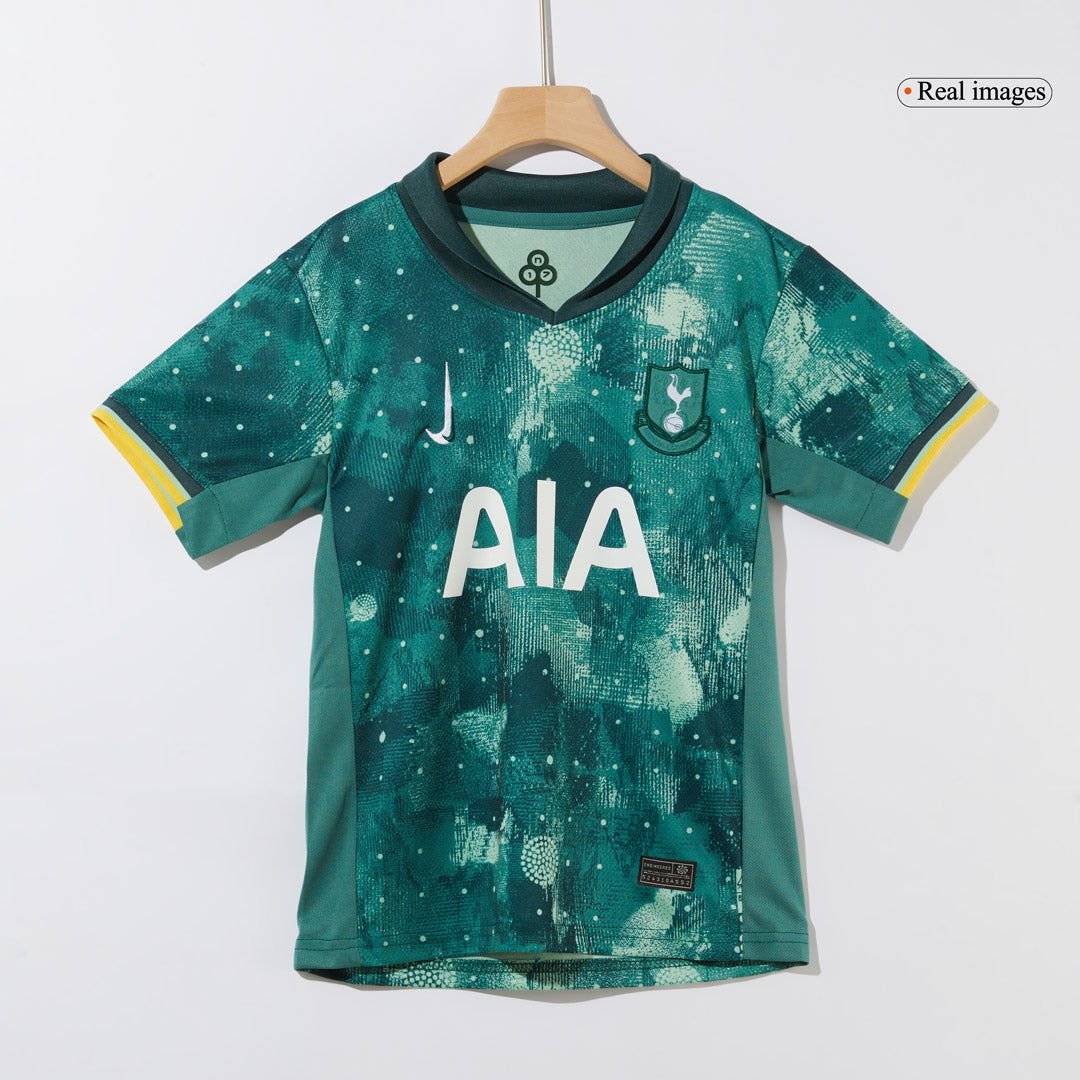 Kid's Tottenham Hotspur Third Away  Soccer Jersey Kit(Jersey+Shorts) 2024/25